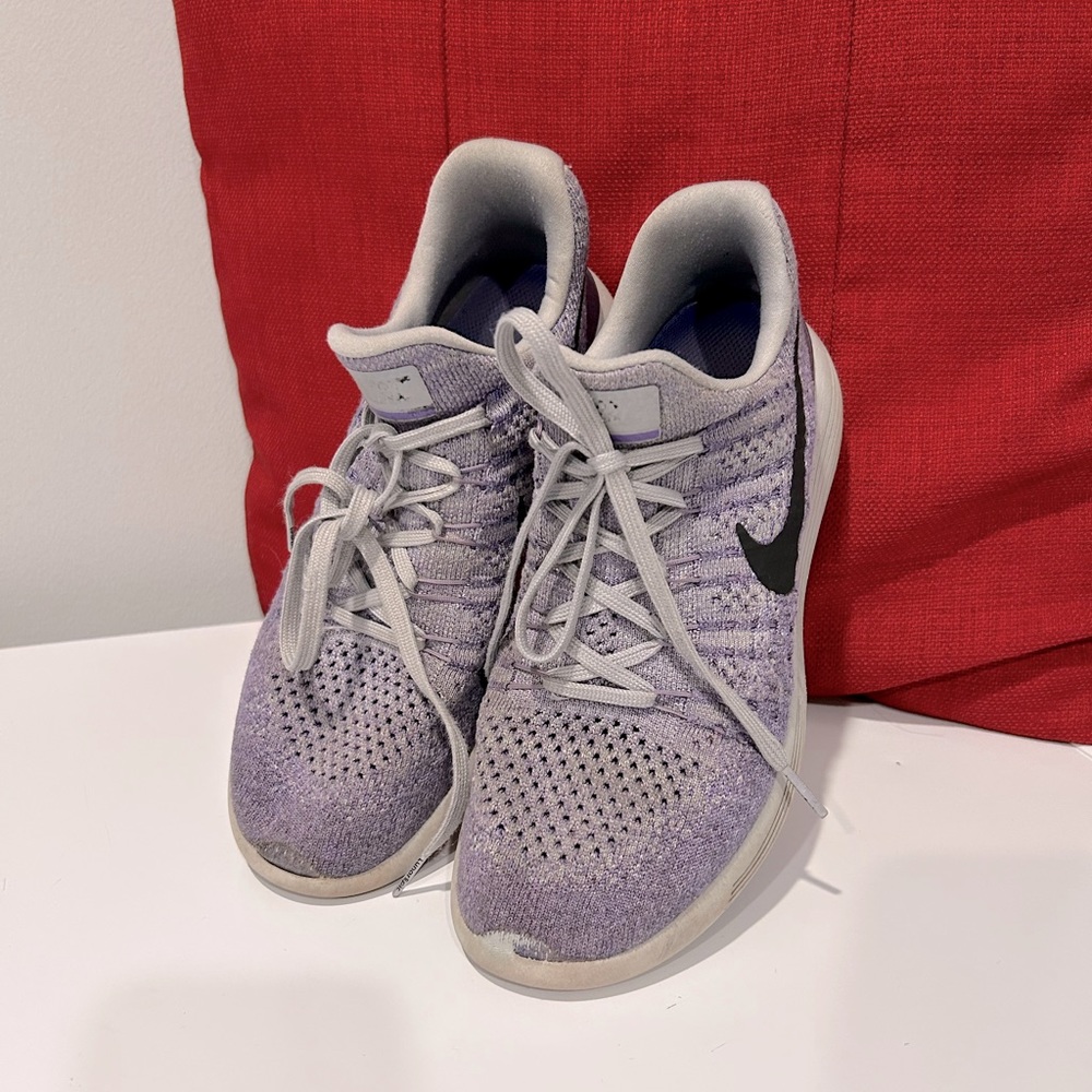 Nike Lunarlon Flyknit Purple Sneakers